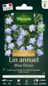 Lin Annuel Blue Dress - Graines d'Exception