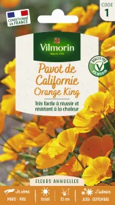 Pavot de Californie Orange King