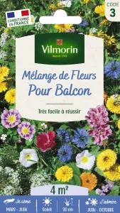Fleurs Annuelles pour Balcons - 4 m² - Mélange de fleurs