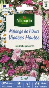 Fleurs Vivaces Hautes - 4 m² - Mélange de fleurs