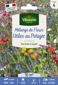 Fleurs Utiles au Potager - 10 m² - Mélange de fleurs