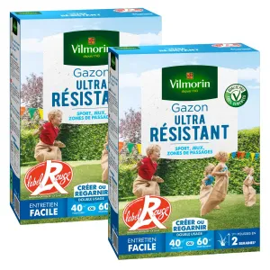 Gazon Ultra Résistant - Label Rouge - 1 kg (x2)