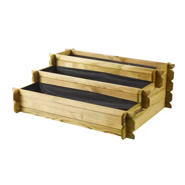 Cerland - Carré potager escalier - Bois traité - 140 L - image
