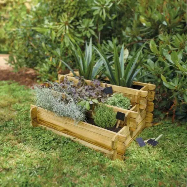 Cerland - Carré potager escalier - Bois traité - 140 L - image