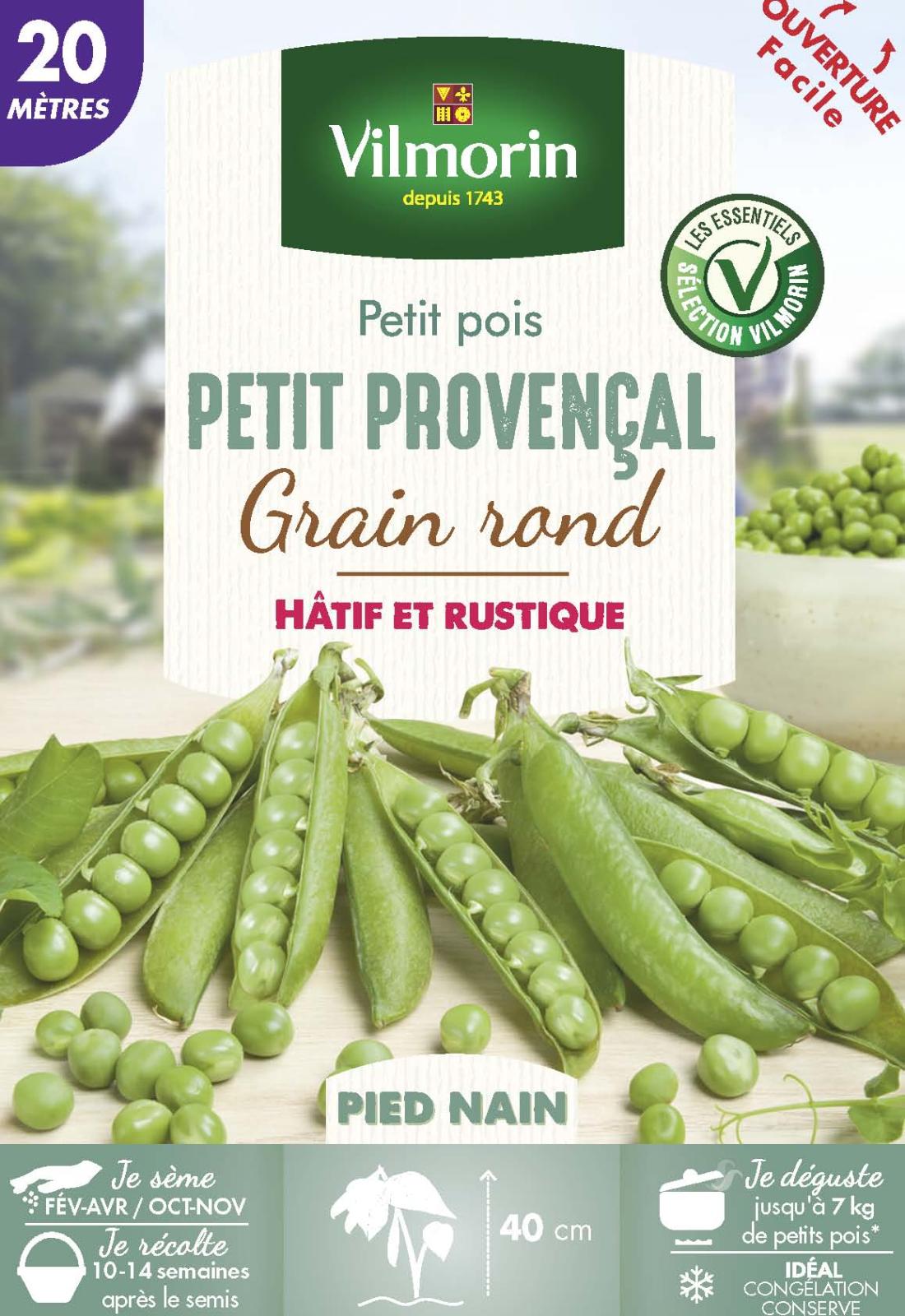 Pois Petit Provençal nain – Précoce & rustique | Vilmorin Jardin