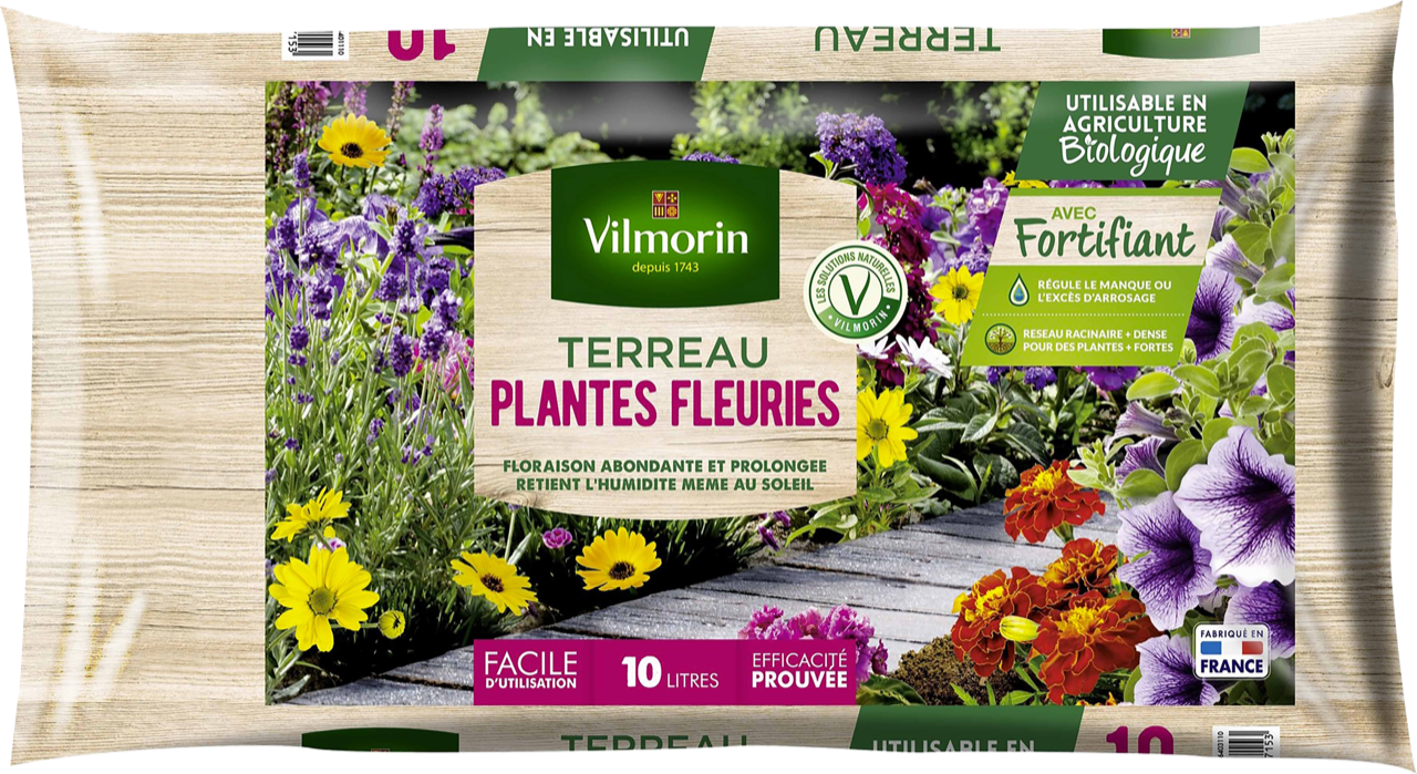Terreau Plantes Fleuries - 10 L