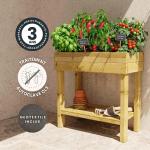 Kit de jardinage - Carré potager sur pied 50 L - Kit semis spécial balcon - image