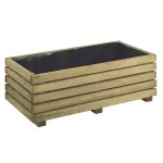Cerland - Bac à fleurs rectangle - Bois traité - 60 L - image