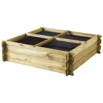 Cerland - Carré potager carré - Bois traité - 203 L - image