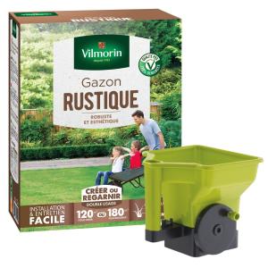 Gazon Vilmorin Rustique - Lot De 2 Sacs De 5kg Pour Pelouse Dense Et Résistante | Semences Tétraploïdes